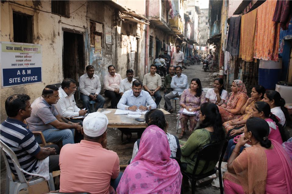 Lane / chawl / society micro-meetings